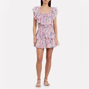 LOVESHACKFANCY
Fatima Floral Print Mini Dress size medium